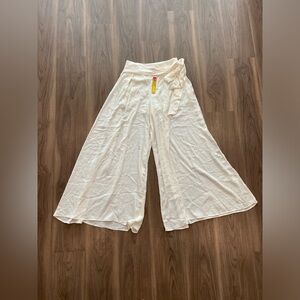 Catherine MaLandrino Ivory Palazzo Pants Sz6